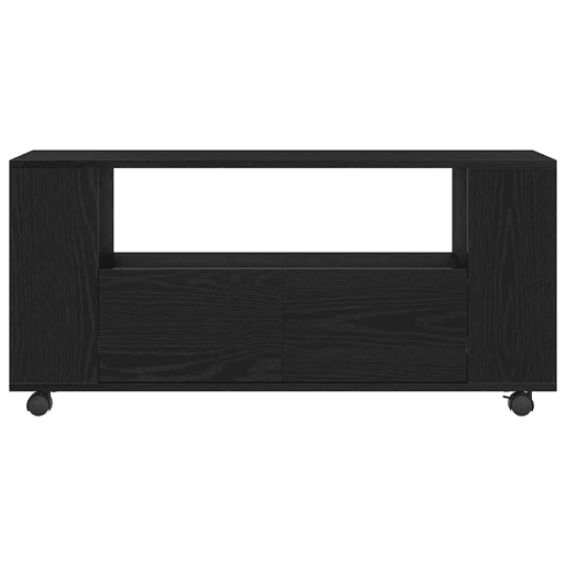 Móvel TV - Modulo de TV - Armário de TV crodas 102x34,5x43cm deriv.madeira carvalho preto