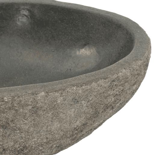 Lavatório - Lavabo - Pia de banheiro de pedra do rio oval (29-38)x(24-31) cm