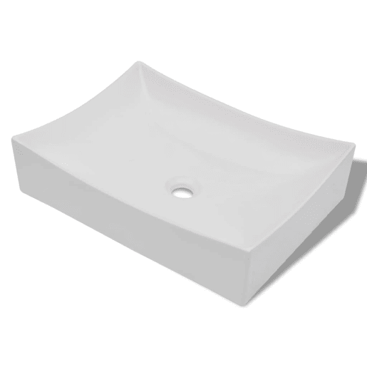 Lavatório - Selha de Porcelana Cerâmica Cuvete Branca com Alto Brilho