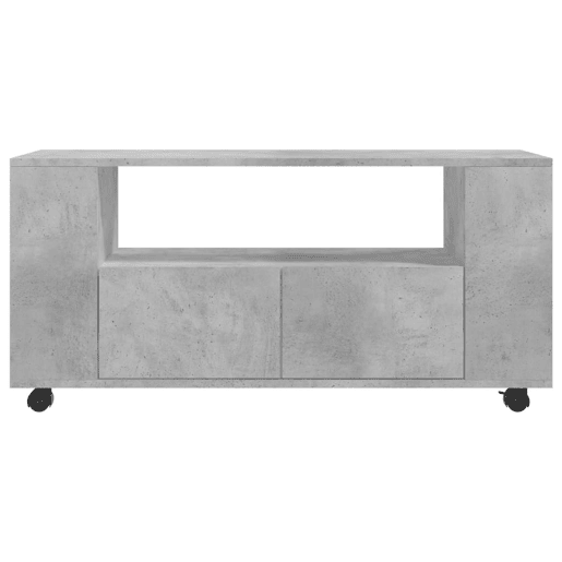Móvel de TV - Modulo de TV - Armário de TV 102x34,5x43 cm derivados madeira cinzento cimento