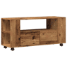Móvel de TV - Modulo de TV - Armário de TV c rodas 102x34,5x43cm deriv. madeira madeira velha