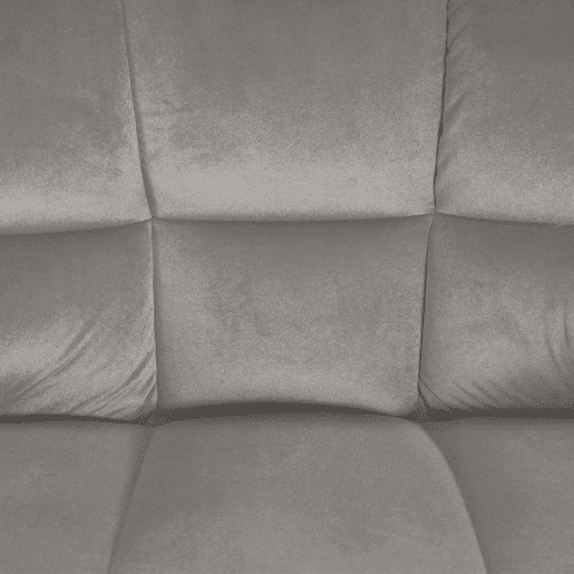 Taburete de bar Damaso de terciopelo con base de cuatro patas Gris 48X64X110 cm