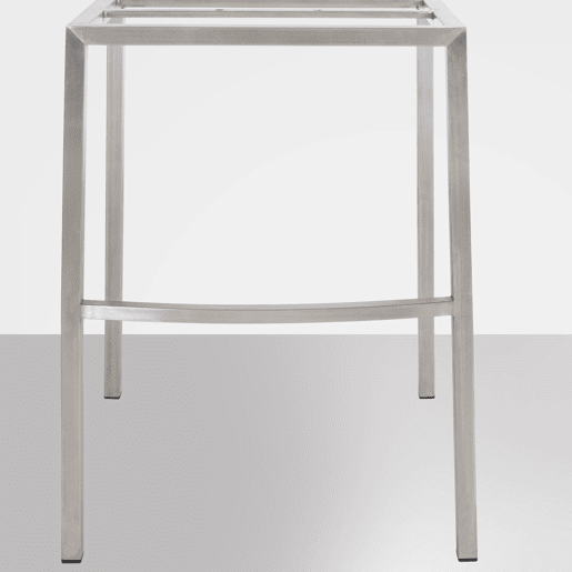 Taburete de bar Damaso de terciopelo con base de cuatro patas Marrón 48X64X110 cm