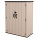 Lifetime Armario exterior vertical 1.500 L Rough Cut™ con estantes Lifetime Armario exterior vertical 1.500 L Rough Cut™ con estantes Beige
