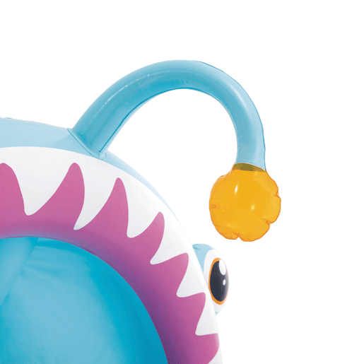 INTEX Piscina inflável infantil Angler Fish com guarda-sol e piso acolchoado INTEX Piscina inflável infantil Angler Fish com guarda-sol e piso acolchoado