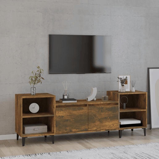 Móvel de TV - Modulo de TV - Armário de TV 160x35x55 cm derivados de madeira carvalho fumado