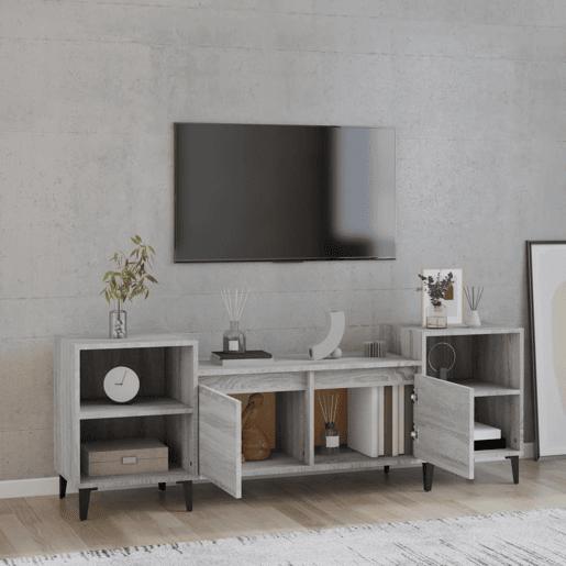 Móvel de TV - Modulo de TV - Armário de TV 160x35x55 cm derivados de madeira cinzento sonoma