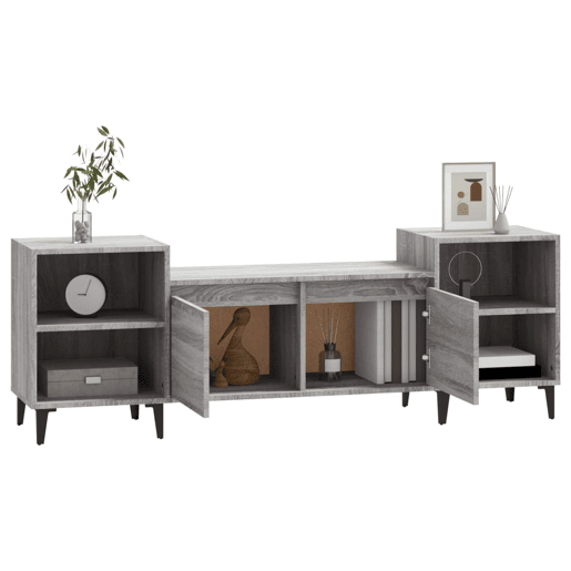 Móvel de TV - Modulo de TV - Armário de TV 160x35x55 cm derivados de madeira cinzento sonoma