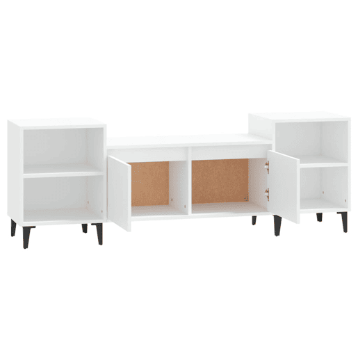 Móvel p TV, Armário de TV 160x35x55 cm derivados de madeira branco