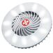 Aktive lámpara LED portátil recargable con ventilador y cargador USB Aktive lámpara LED portátil recargable con ventilador y cargador USB Blanco