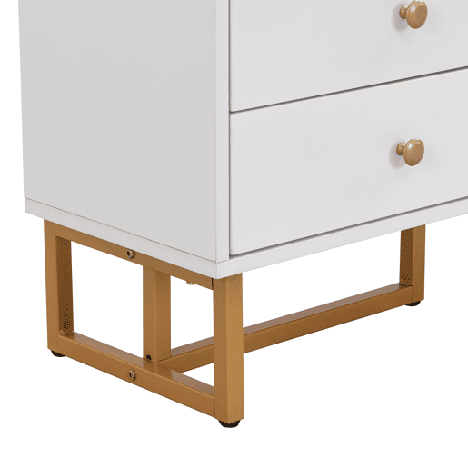 Móvel TV 175 cm - 2 portas texturadas e 4 gavetas - em MDF - Branco