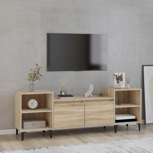 Móvel de TV - Modulo de TV - Armário de TV 160x35x55 cm derivados de madeira carvalho sonoma