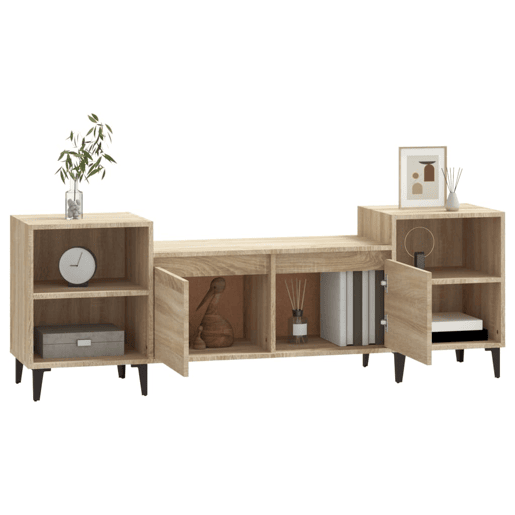 Móvel de TV - Modulo de TV - Armário de TV 160x35x55 cm derivados de madeira carvalho sonoma