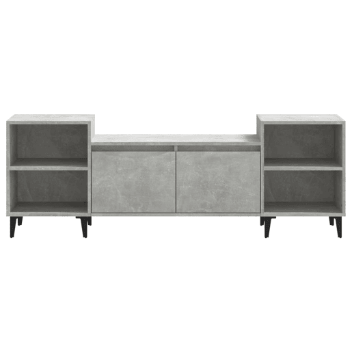 Móvel de TV - Modulo de TV - Armário de TV 160x35x55 cm derivados de madeira cinzento cimento
