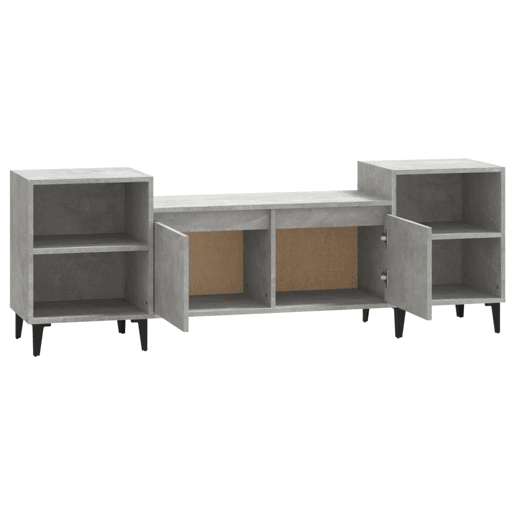 Móvel de TV - Modulo de TV - Armário de TV 160x35x55 cm derivados de madeira cinzento cimento
