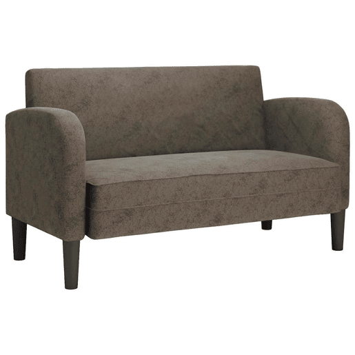 Sofá-luvas - Sofá fixo 110 cm couro artificial cinzento-escuro