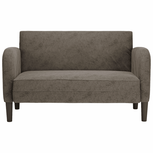 Sofá-luvas - Sofá fixo 110 cm couro artificial cinzento-escuro