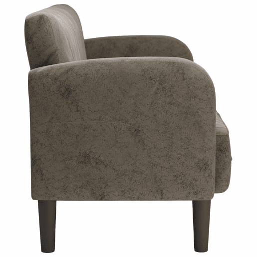 Sofá-luvas - Sofá fixo 110 cm couro artificial cinzento-escuro