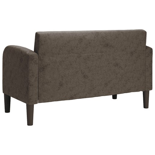 Sofá-luvas - Sofá fixo 110 cm couro artificial cinzento-escuro