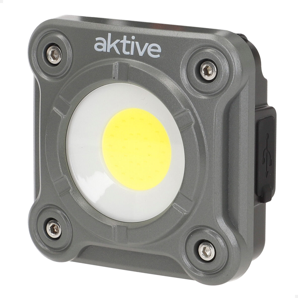 Aktive Foco LED portátil multiusos 3 posiciones c/cargador USB