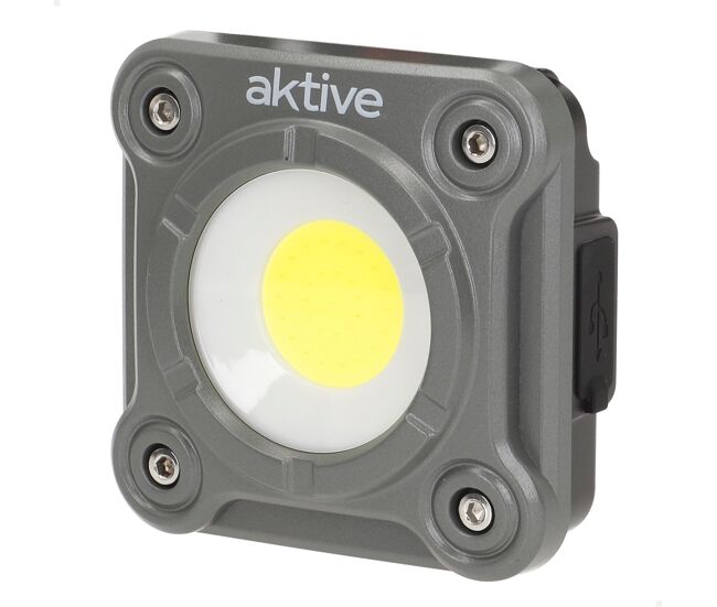Aktive foco led portátil multiusos 3 posiciones c/cargador usb