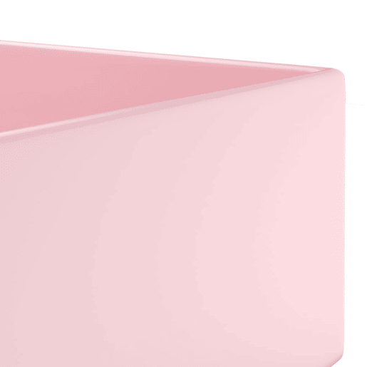 Lavatório - Lavabo - Pia de banheiro WC c extravasamento cerâmica rosa mate