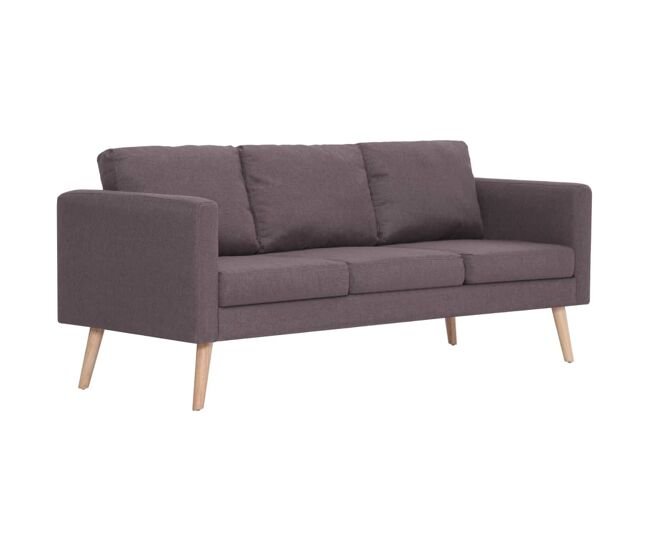 Sofá de 3 plazas - sofá de salón de tela color gris taupe