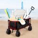 Aktive Carro playa con mesa desmontable y ruedas grandes Aktive Carro playa con mesa desmontable y ruedas grandes Negro