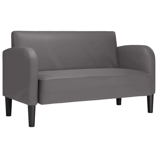 Sofá-luvas - Sofá fixo 110 cm couro artificial cinzento Sofá-luvas - Sofá fixo 110 cm couro artificial cinzento