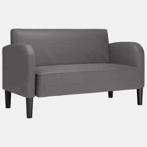 Sofá-luvas - Sofá fixo 110 cm couro artificial cinzento