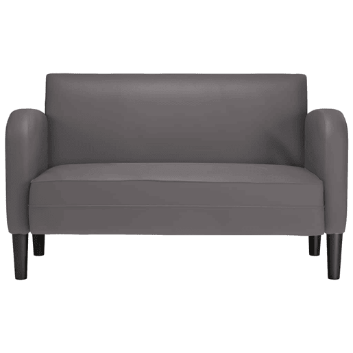 Sofá-luvas - Sofá fixo 110 cm couro artificial cinzento Sofá-luvas - Sofá fixo 110 cm couro artificial cinzento