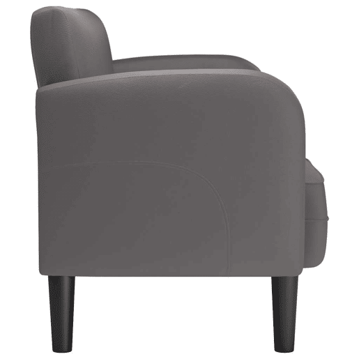 Sofá-luvas - Sofá fixo 110 cm couro artificial cinzento Sofá-luvas - Sofá fixo 110 cm couro artificial cinzento