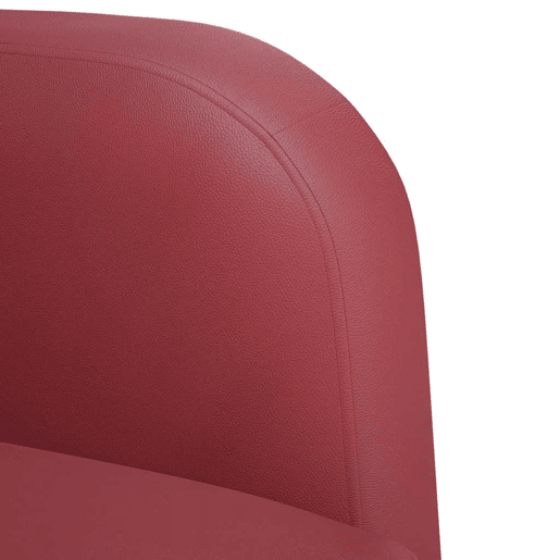 Sofá-luvas - Sofá fixo 110 cm couro artificial vermelho tinto Sofá-luvas - Sofá fixo 110 cm couro artificial vermelho tinto