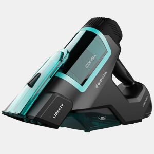 Cecotec Aspirador de mão para estofos com depósito de água limpa e suja separado, 100 W de potência, 25 minutos de autonomia e escova motorizada.