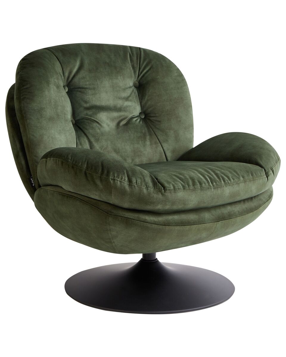 Beliani Sillón NOLVIK Verde Oscuro