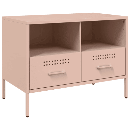 Móvel de TV - Modulo de TV - Armário de TV 68x39x50,5 cm aço rosa