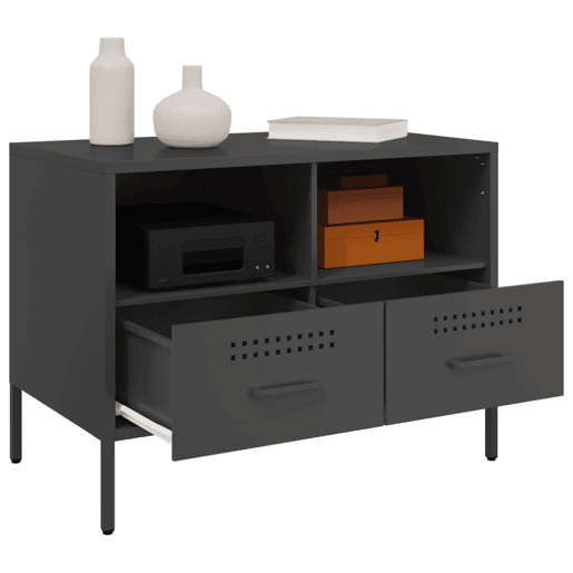 Móvel de TV - Modulo de TV - Armário de TV 68x39x50,5 cm aço preto