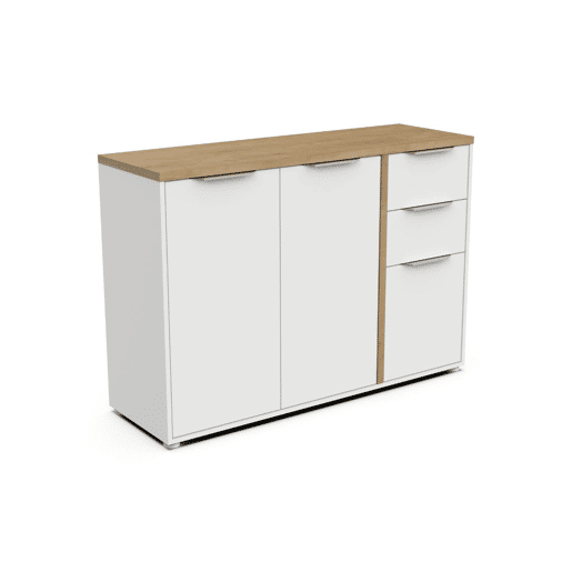 Aparador AMBIHOME ESSENCE - Branco, C121xP40x85cm