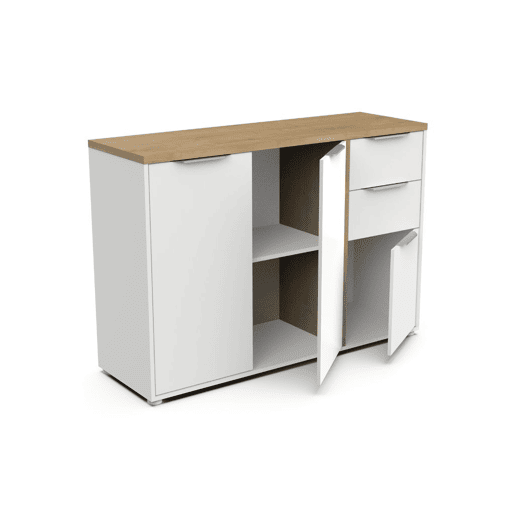 Aparador AMBIHOME ESSENCE - Branco, C121xP40x85cm