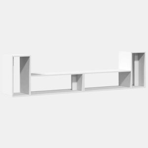 móveis de TV - Armários TV 2 pcs 100x30x50 cm derivados de madeira branco