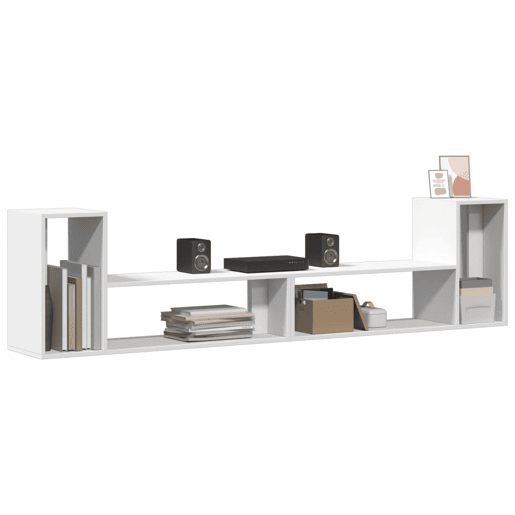 móveis de TV - Armários TV 2 pcs 100x30x50 cm derivados de madeira branco