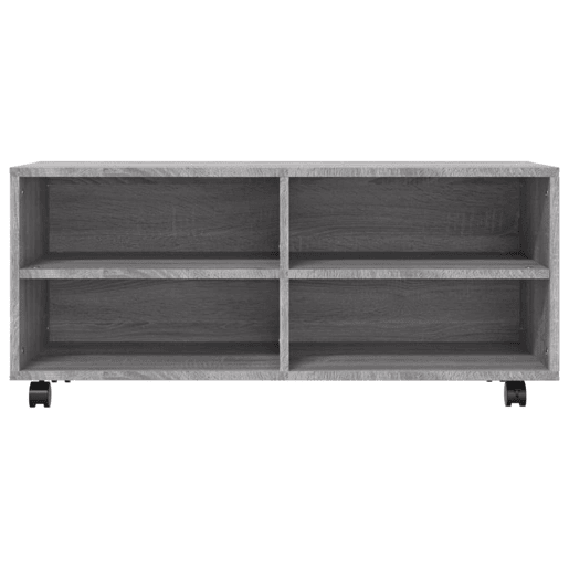 Móvel de TV - Modulo de TV - Armário de TV com rodas 90x35x35cm derivados madeira cinza sonoma