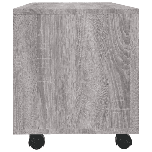 Móvel de TV - Modulo de TV - Armário de TV com rodas 90x35x35cm derivados madeira cinza sonoma