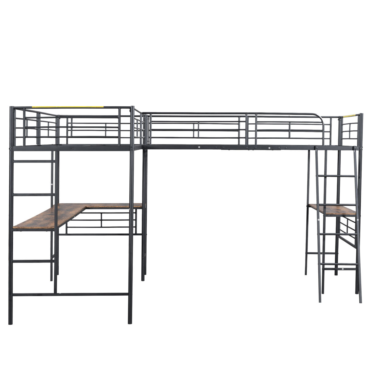 Cama alta para niños 206x298 Negro