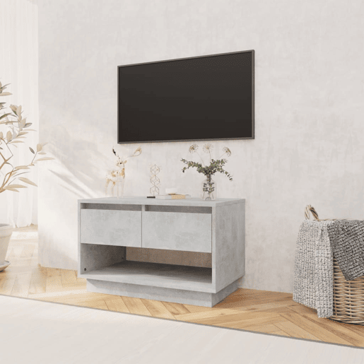 Móvel de TV - Modulo de TV - Armário de TV 70x41x44 cm derivados de madeira cinza cimento