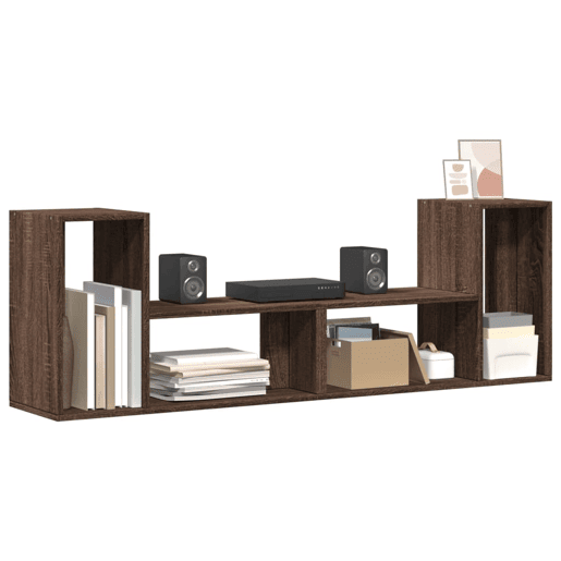 móveis de TV - Armários TV 2 pcs 75x30x50 cm deriv. madeira carvalho castanho