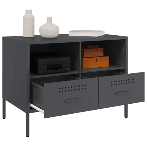 Móvel de TV - Modulo de TV - Armário de TV 68x39x50,5 cm aço antracite