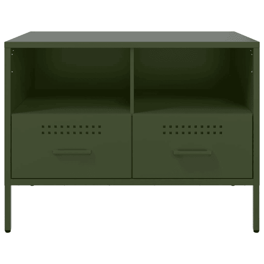 Móvel de TV - Modulo de TV - Armário de TV 68x39x50,5 cm aço verde-azeitona