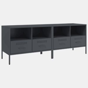 móveis de TV - Armários TV 2 pcs 68x39x50,5 cm aço antracite