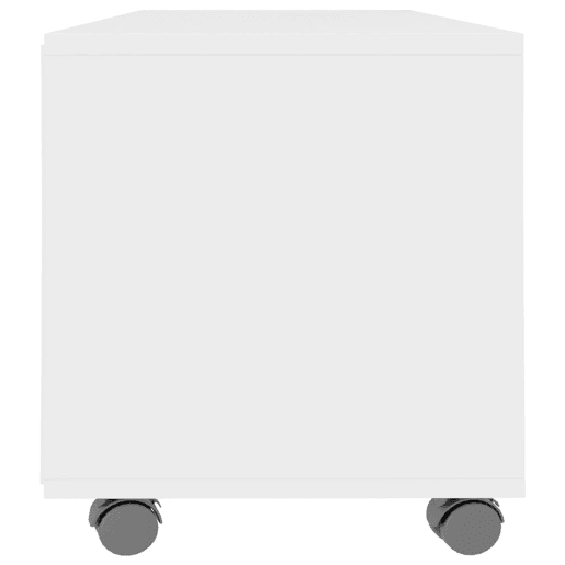 Móvel de TV - Modulo de TV - Armário de TV com rodas 90x35x35 cm derivados de madeira branco